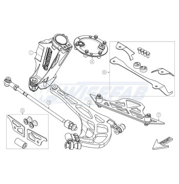 BMW F20 F21 F22 F30 F31 F32 F80 F82 F87 M zestaw skrętu DRIFT WISEFAB