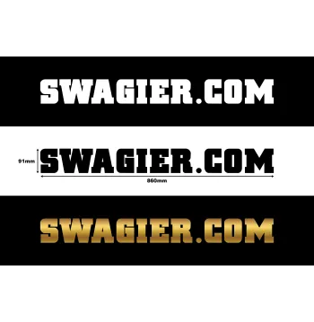 Naklejka SWAGIER.COM duża złota
