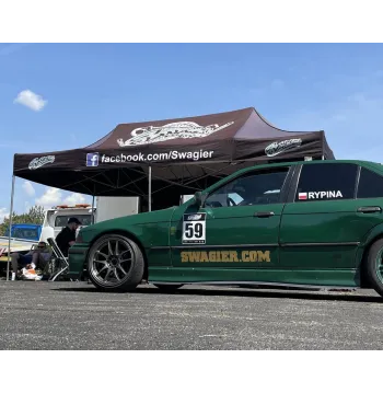 Naklejka SWAGIER.COM duża biała