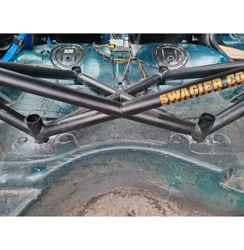 E46 Rozpórka BMW tył tylna KJS DRIFT 1/4 MILI X-BRACE 6punktowa drift kjs